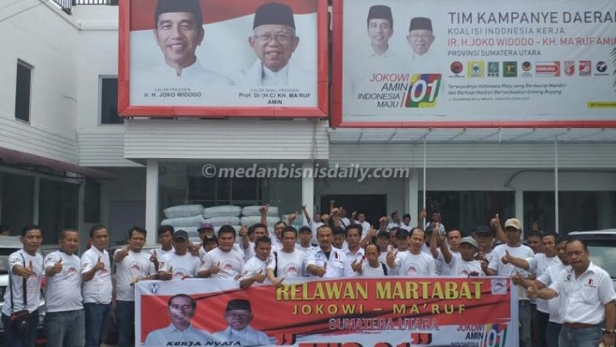 Relawan Martabat Sumut untuk Jokowi-Ma'ruf Cegah Bagi-bagi Duit Jelang Pencoblosan